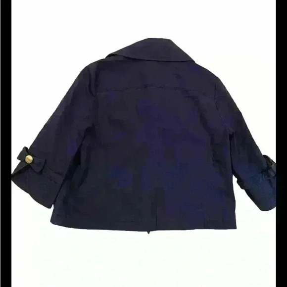 Juicy Couture Cropped Jacket Blue with bows and gold buttons size Medium - Picture 2 of 5
